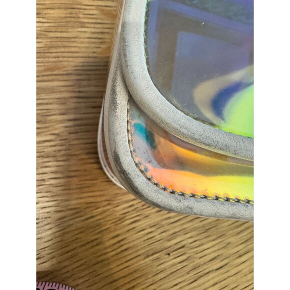 Kate Spade Optic White Hologram Iridescent Nicola Bag 7" X 5" X 2" - Picture 4 of 16